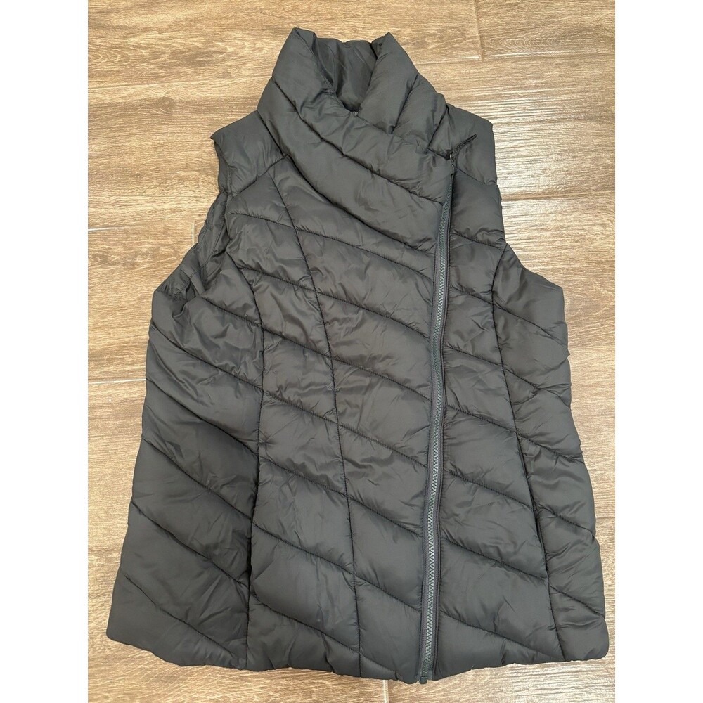 Nicole Miller Black Quilted Puffer Vest
